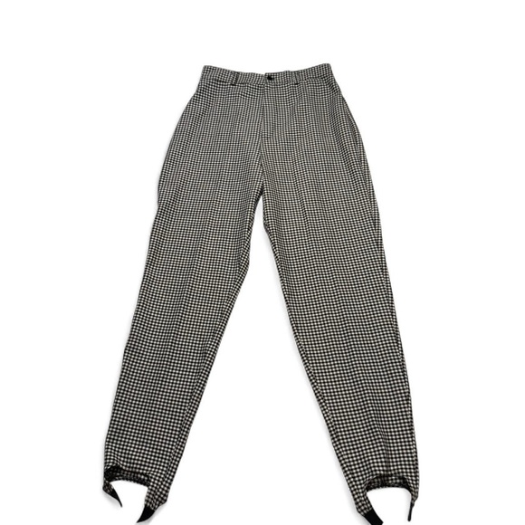 NWT Joan Walters Black and White Checkered Pants - Size 10 - Picture 2 of 7